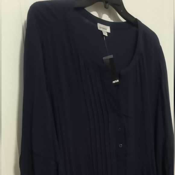NEW Colette Navy Shirt / Size 2X - Picture 1 of 5